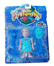 The Flintstones FILLIN' STATION BARNEY Poseable Action Figure - 1993 Mattel Toys