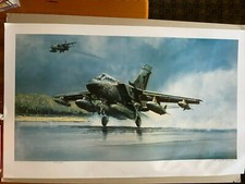 RAF Jet Aviation Art Print Panavia Tornado GR1 by Michael Rondot. RARE 