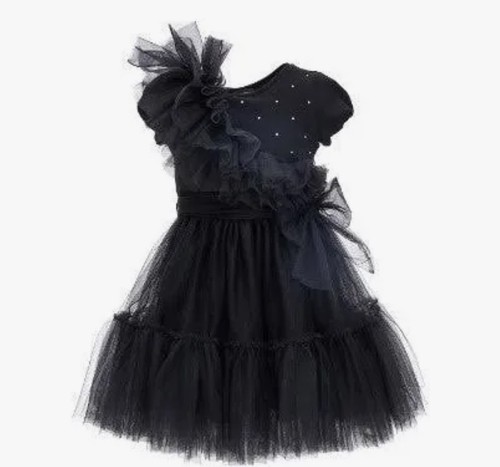 Monnalisa girls dress black - girls,