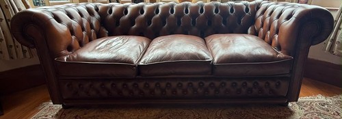 Chesterfield leather sofa - chesterfield,