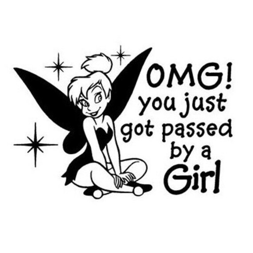 Car decal tinker bell disney - decal,