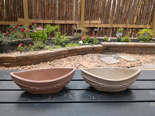 Handmade concrete planter pot