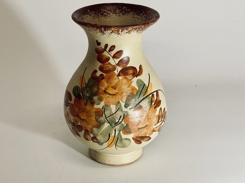 Vintage rye pottery vase - vase, hand