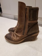 Fly London distressed brown