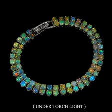 Silver Bracelet Opal Genuine