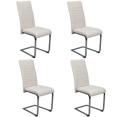 Beige velvet dining - beige, chairs