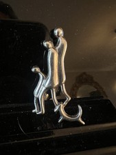 Collectible Vintage 925 silver family dog minimalist brooch fine jewellery Gift