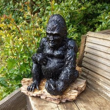 Resin arts gorilla signed - resin,