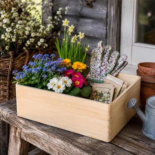 Large wooden storage open - wooden,