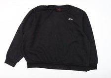 Slazenger Men's Black 3XL Logo Sweatshirt