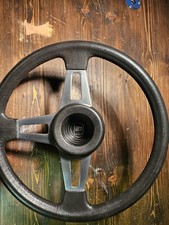 Early Rare VW/Wolfsburg Mk1 Golf Gti Steering Wheel Good Condition In Black