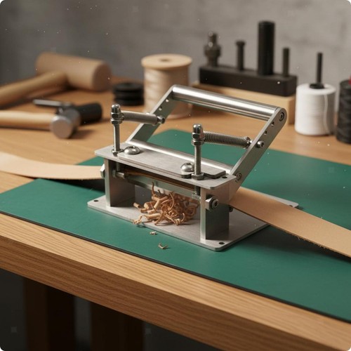 Manual leather skiver - leather,
