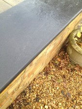 Coping Stones - Black Limestone Wall Caping - Rounded Edge Detail - Great Price