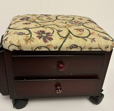 Sewing Box Foot Stool 2 Drawer