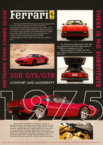 1975 ferrari 308 - gts, gtb