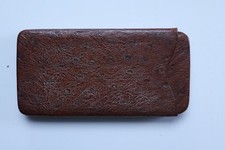 Ostrich Skin Cigar Case