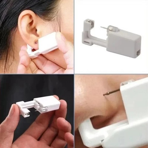 Disposable ear piercing - ear, gun