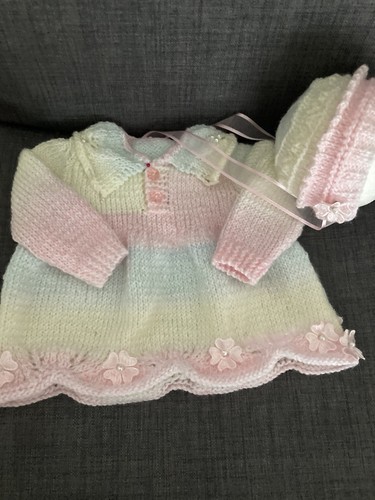 Hand knitted baby set for - set,