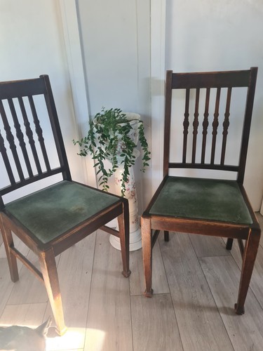 Pair vintage chairs circa - of,