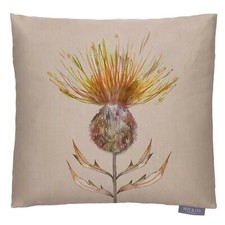 Cardonnacum Mustard 43x43cm Cushion Cover | Voyage Fabric | Thistle | Floral