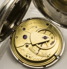 Full hunter fusee pocket watch