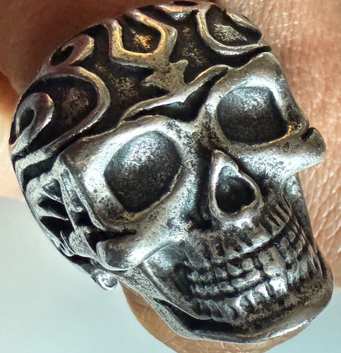 Police skull ring men - skull, men's