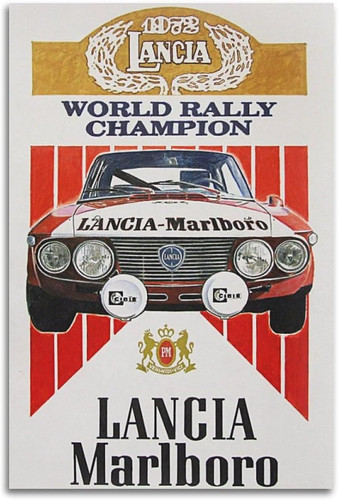 Vintage rally car poster for - poster,