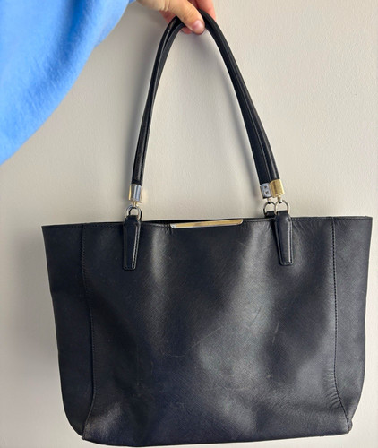Coach black zip top - zip, tote