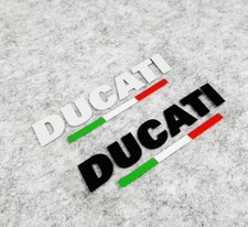2 x Motorcycle Reflective Fuel Gas Tank  Decals For DUCATI Badge Sticker New.