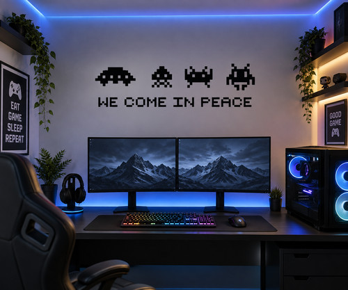 Space invaders peace - invaders, in
