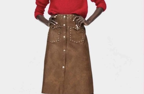 Bnwt zara studded faux leather - studded,