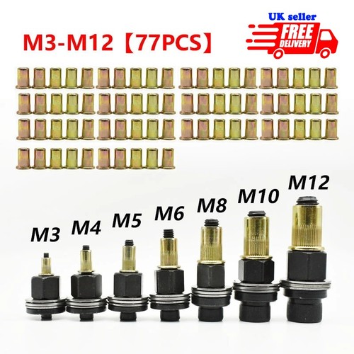 77pcs rivet nut kit with - rivet,