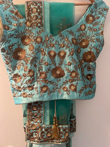 Light green lengha indian - green,