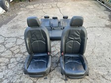 SEAT LEON FR 2013 MK3 LEATHER SEAT SEATS SET BLACK LEATHER FRONT REAR SEATS