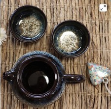 Herbal Black Glaze Teapot Set