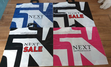 4 large next used plastic carrier bags