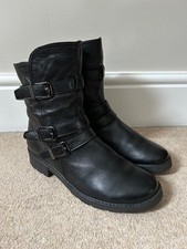 ARA Black Real Leather Buckle