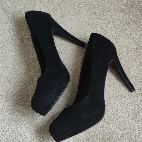 Select black suede platform - select,