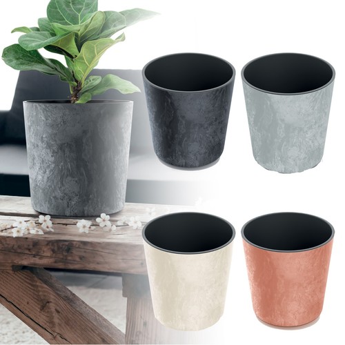 Low concrete effect flower - effect,