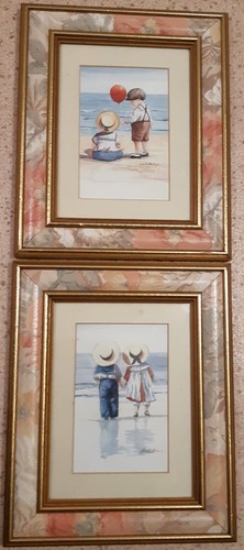 Two framed prints signed - framed, of