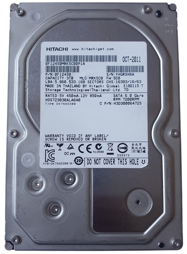 Hitachi 3tb internal - hitachi,