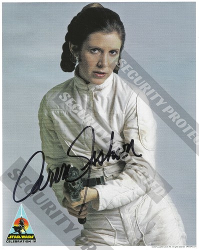 Carrie fisher signed - fisher,