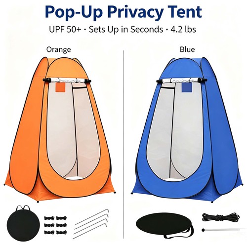 Pop toilet tent camping - up,
