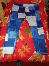 Plus Size Women's Denim 'Effect' Stretchy Leggings 5xl (UK 26) From Tiktok Shop