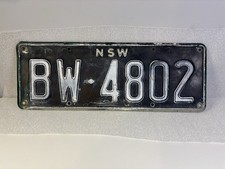 Australian Australia New South Wales Number License Plate Genuine Used Condition