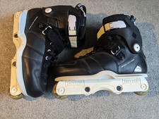 USD Carbon III / 3 - Team XV Inline Skates - Size 11 UK - Black and White