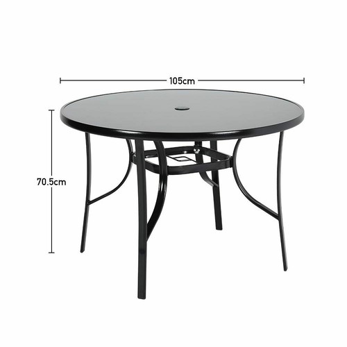 Tempered glass dining - tempered, table