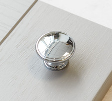 Chrome Kitchen Cupboard Knob Polished 38mm Door Drawer Furniture Pull Handle