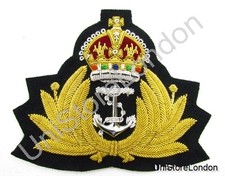 Badge Naval Kings Crown Gold