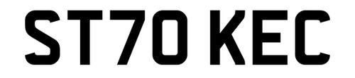 Stoke city number plate - stoke,